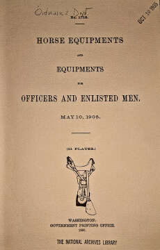 SCANS - Horse Equipments and Equipments for Officers and Enlisted Men