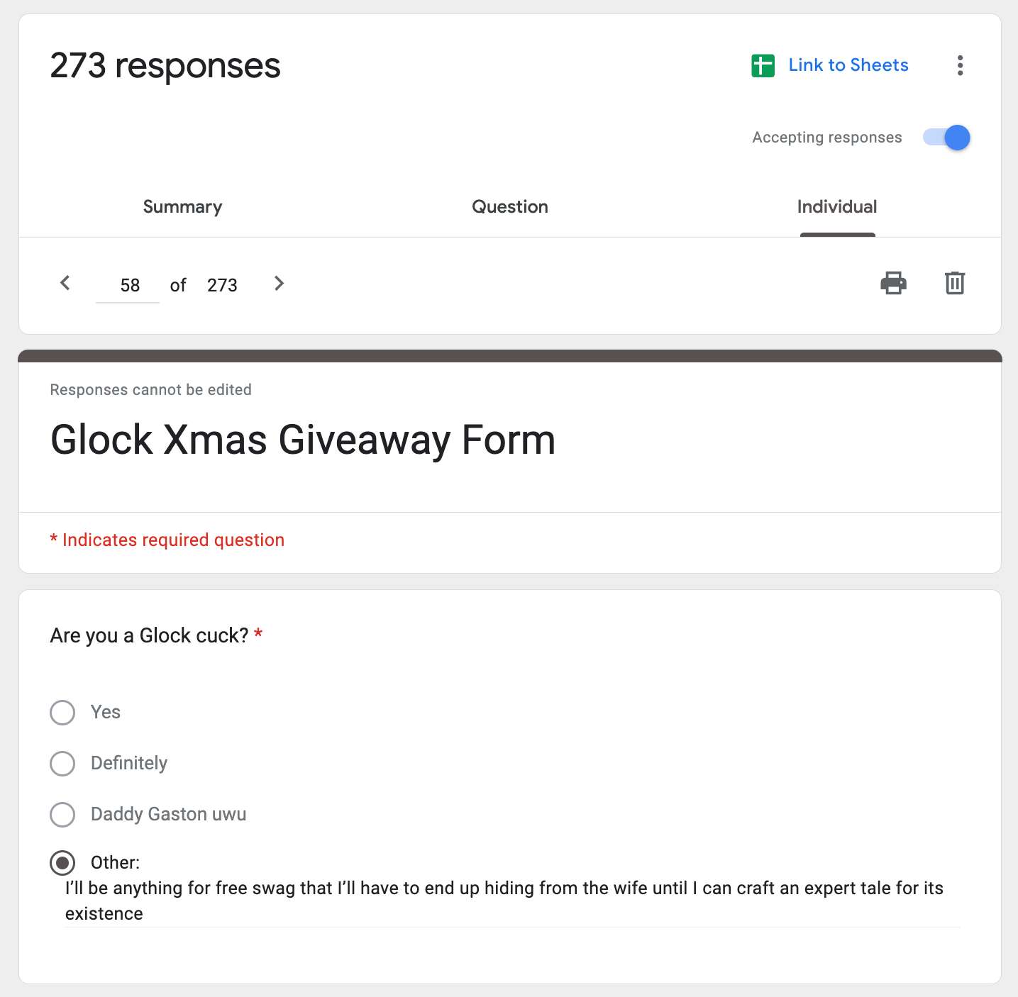 Glock Christmas Giveaway Winner IS...