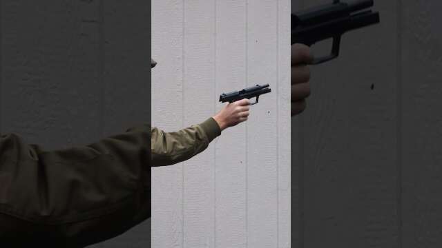 H&K USP .45 shooting  #firearm #gun #hk #mp5 #csgo #halflife #9mm #shooting #shorts  #9mmluger
