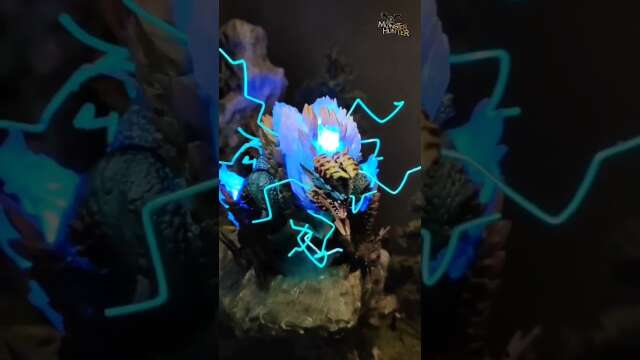 #shorts Review Lighting Effect for Model Diorama Figure Monster Hunter Zinogre