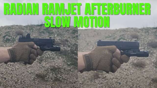 Radian Ramjet & Afterburner Glock 19 Slow Motion