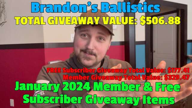 January 2024 Member & FREE Subscriber Giveaway Items