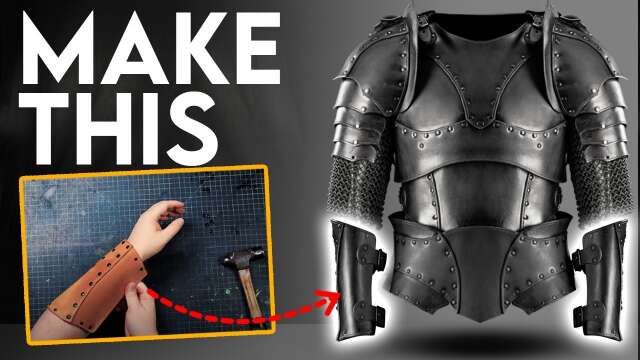 How To Make Leather Bracers - Prince Armory Warrior Armor
