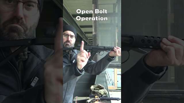 Closed Bolt vs Open Bolt Operation! #shooting #sterling #ar9 #submanchinegun #smg #pcc