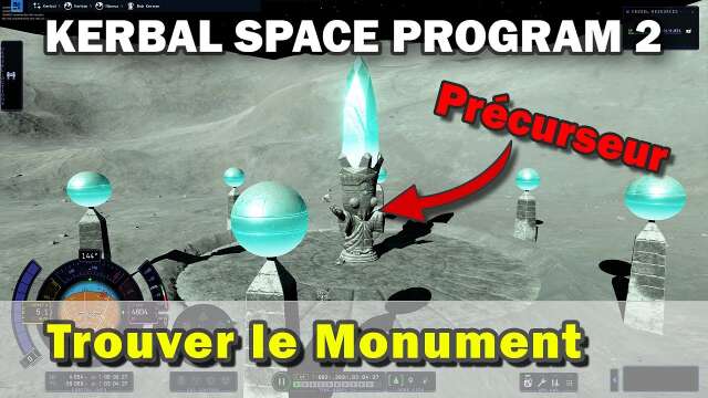 [FR] KSP 2 - Comment trouver la statue des précurseur sur Minmus - KSP2 easter egg monument minimus