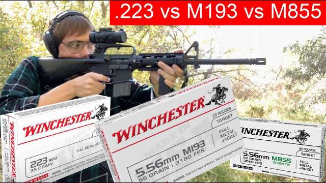 M193 vs M855 vs .223 Rem Pt. 1 (Winchester White Box)