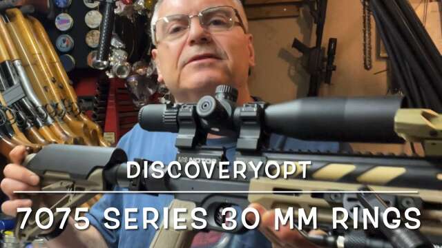 Discovery opt 7075 series 30mm high scope rings. Review and installation