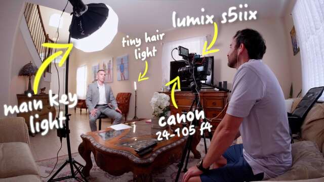 How To film Solo Interviews for Companies | Lumix S5iix + Lumix S5 BTS #lumixs5iix