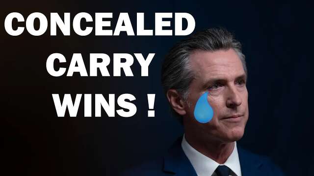 Cali Governor Throws a Tantrum Over Concealed Carry