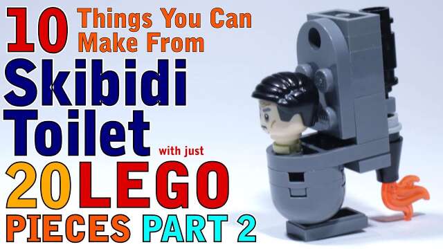 10 Skibidi Toilet things you can make with 20 Lego Pieces Part 2