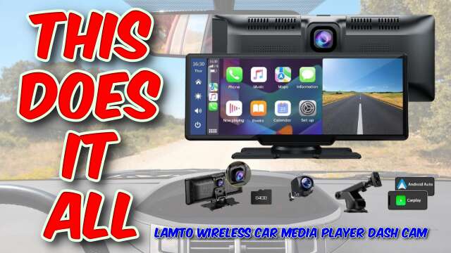 Lamto Wireless Car Media Player Dash Cam Review