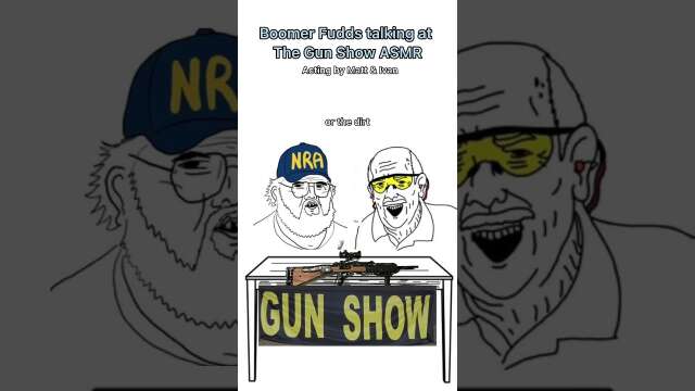 Two Fudds at the Gun Show ASMR Part 1 #asmr #gunasmr #fuddbusters #gunshow #45acp #shorts