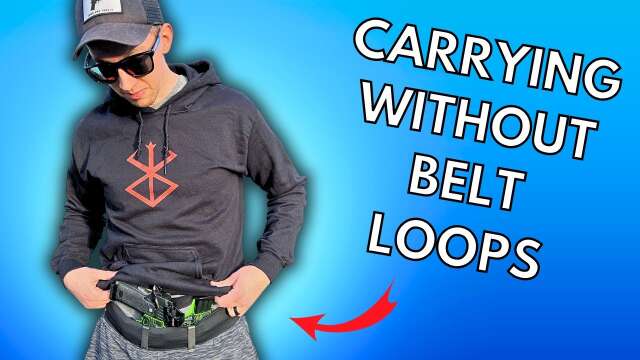 How to CONCEALED CARRY without Belt Loops! - Comfort Concealment Belt Review