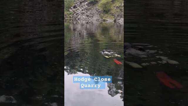 #ScubaDiving Hodge Close Quarry.     #drone #hiking #swimming #lakedistrictnationalpark #reels