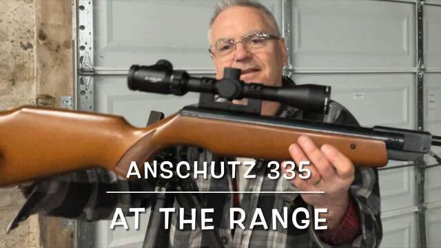 Anschutz model 335 springer at the range RWS R-10 match & super domes Crosman premier hollow points