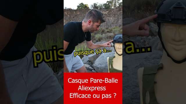 Test casque lourd pare-balle ALIEXPRESS ! #experience #science