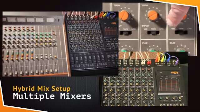 Hybrid Mix Setup Stacking Multiple Mixers