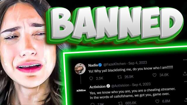 🔴LIVE -  WE WERE RIGHT, ACTIVISION NOW HAVE OFFICALLY BANNED NADIA (we got her)