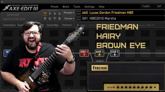 Amps of The Axe Fx III: Friedman Harry Brown Eye | Patch Included