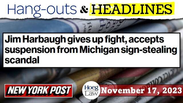 Michigan Backs Down on Jim Harbaugh Suspension | Media Reacts (H&H 11-17-23)