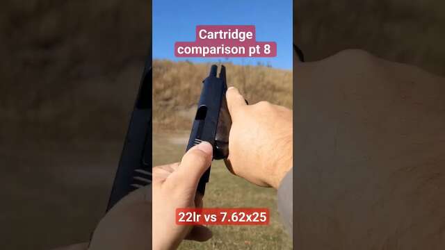 Cartridge comparison pt 8: 22lr vs 7.62x25