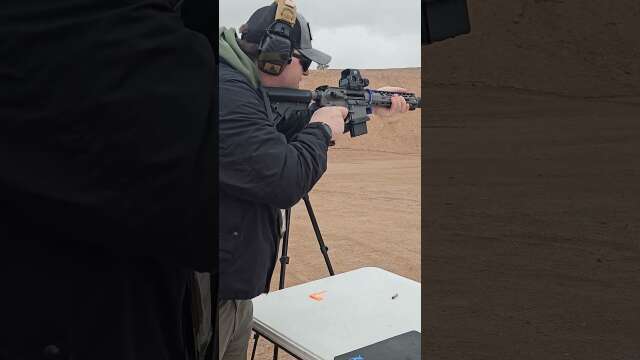 shooting the new 6mm max from precision ballistics.  #shot #rangeday