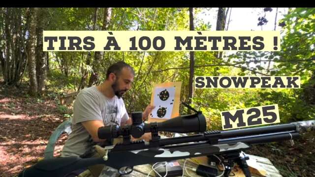 Snowpeak M25 TIR a 100 mètres , avec le régulateur d’origine 😉