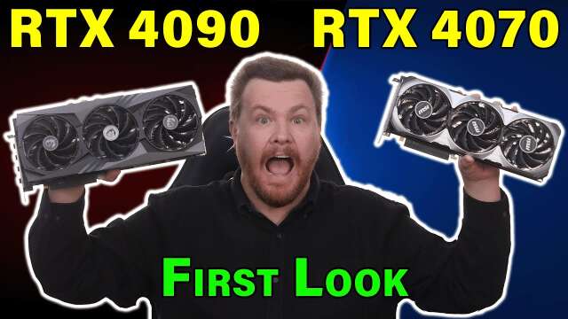 RTX 4070 vs RTX 4090 — First Look