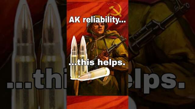 AK reliability thanks to 7.62x39 cartridge. M43 #ak #shorts #akm #762 @arsenalincUSA @kvarcorp