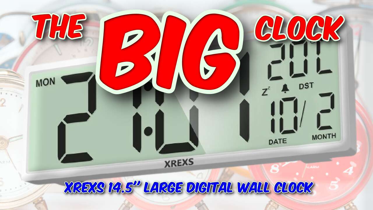 XREXS 14.5'' Large Digital Wall Clock