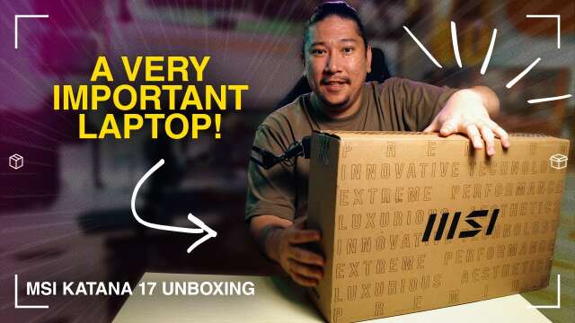 This laptop marks an important point for MSI! | MSI Katana 17 B13U Unboxing