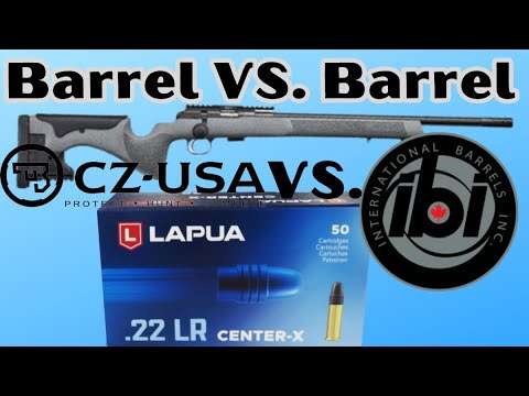CZ457 LRP Factory Barrel VS IBI Barel - Lapua Center X - 50 Yards Ammo Test