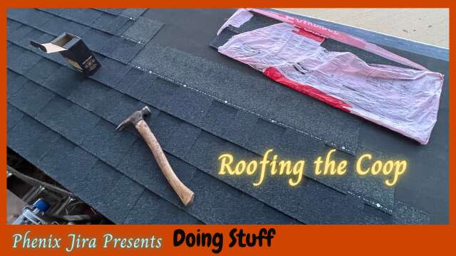 New Chicken Coop Roof Install
