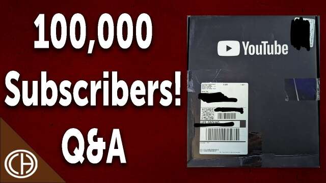 100,000 Subscriber Q&A and Opening my Silver Play Button