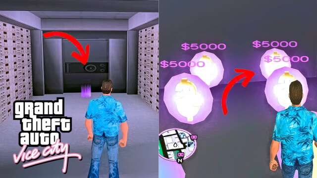 Bank Robbery in GTA Vice City (Get Unlimited Money Secret Cheat Code)