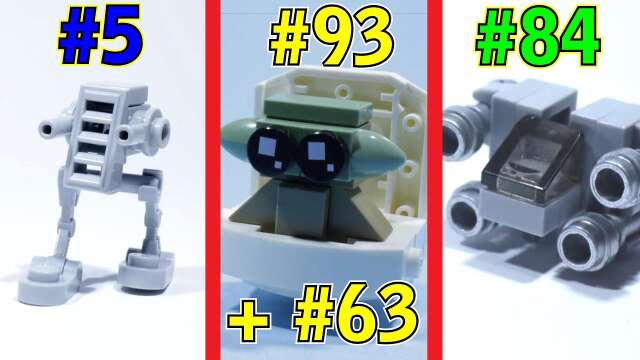 I built 100 STAR WARS things with 10 Lego Pieces each...
