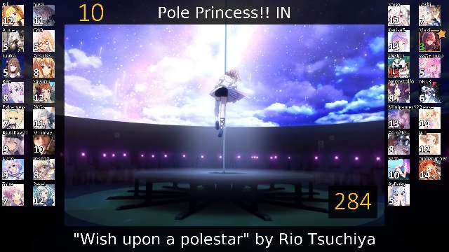 Pole Princess Anime (Shorts & Movie) Anisongs Party Rank