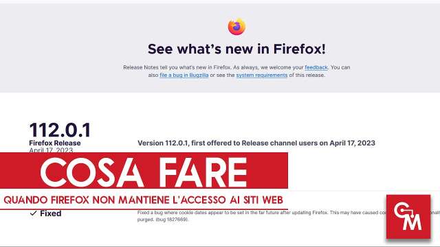 Cosa fare quando Firefox non mantiene l'accesso ai siti web