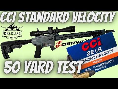 Derya TM22 - CCI Standard Velocity - 50 Yards NOT TO BAD!