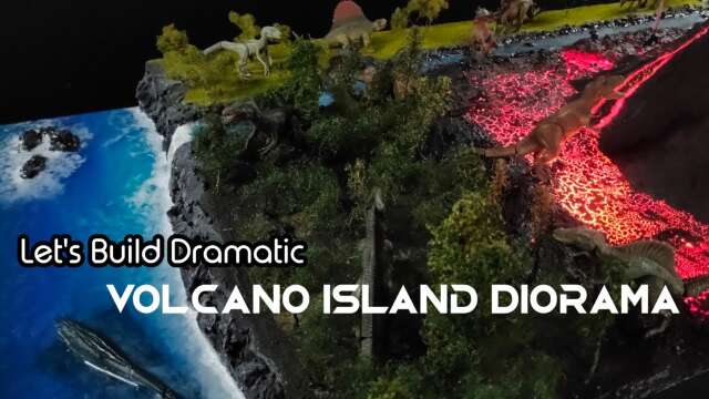How to Build a Dramatic Volcano Diorama with Flowing Lava