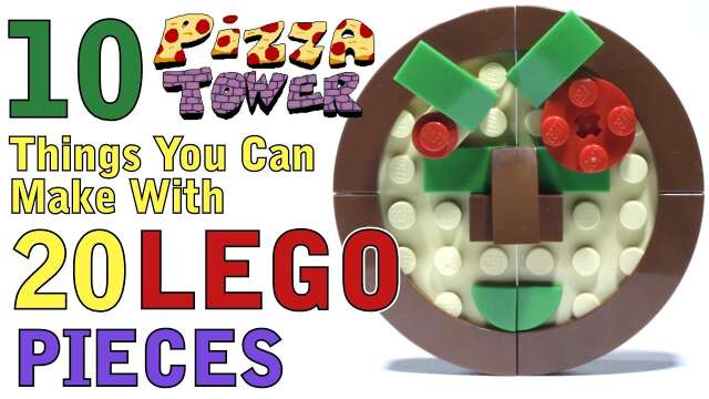 10 Pizza Tower things you can make with 20 Lego pieces
