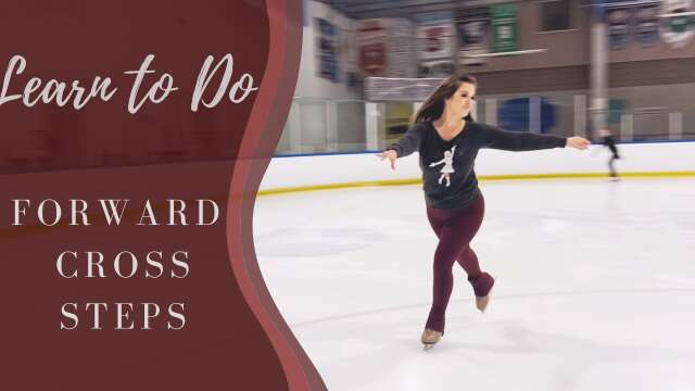 Learn To Do Forward Cross Steps (Cross Rolls) - In Figure Skates!