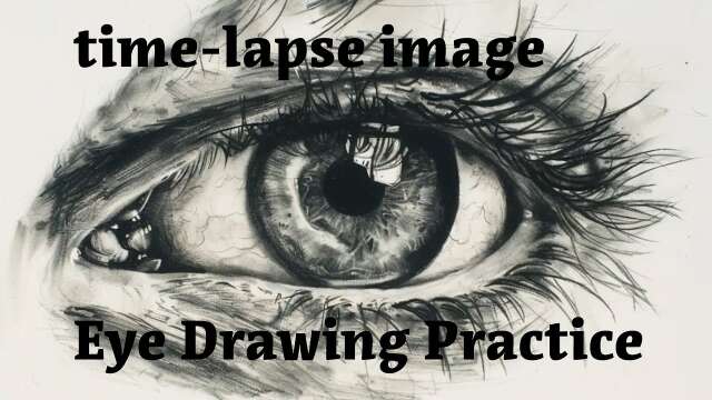 Time-Lapse EYE Drawing, How to Draw EXAMPLE