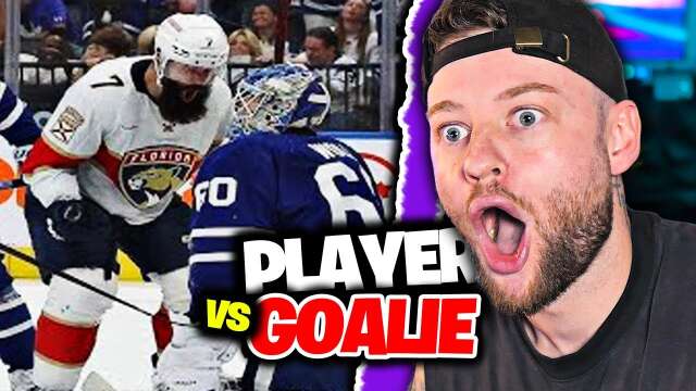 SOCCER FAN REACTS: NHL PLAYERS MESSING WITH GOALIES!