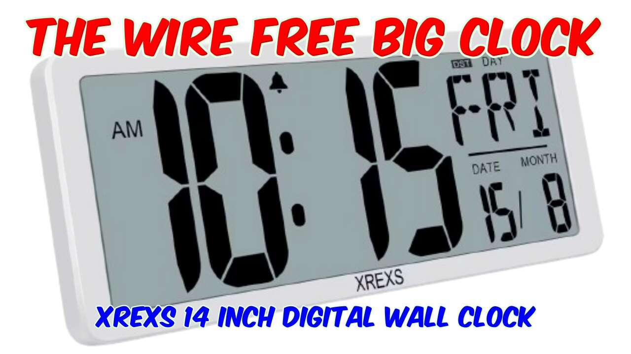 XREXS 14 Inch Digital Wall Clock Review