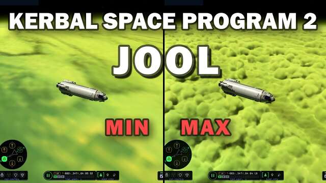 [FR] KSP 2 - Les nuages Volumétriques de JOOL - Comparaison des FPS HD / 4K