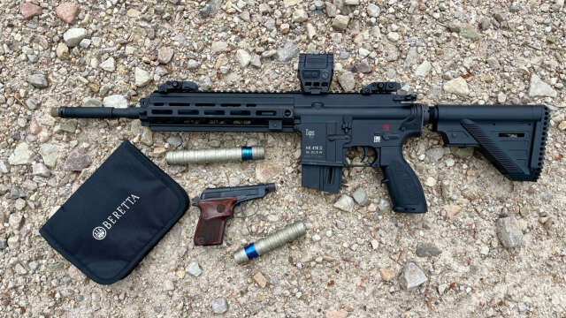 Beretta Bobcat 21A & HK 416-22