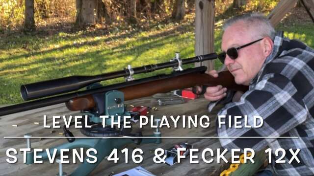 @boomstickrevenge Level the playing field challenge with my Stevens 416 & Fecker 12x