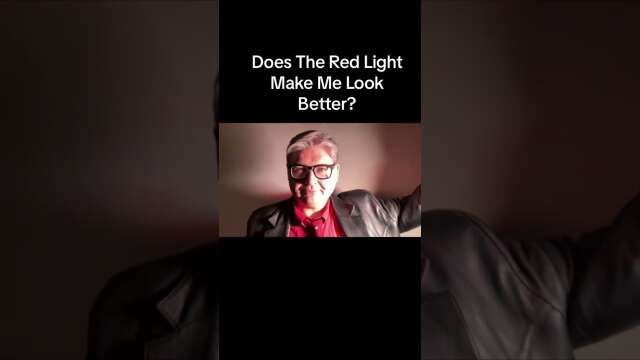 Does The Red Light Make Me Look Better?