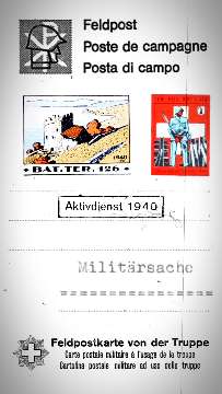 Militärpostkarte Carte postale milifaire Cartolina postale militare AVA-INFO